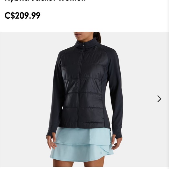 FootJoy Women’s Golf Hybrid Jacket, Black Size Large - Picture 2 of 7